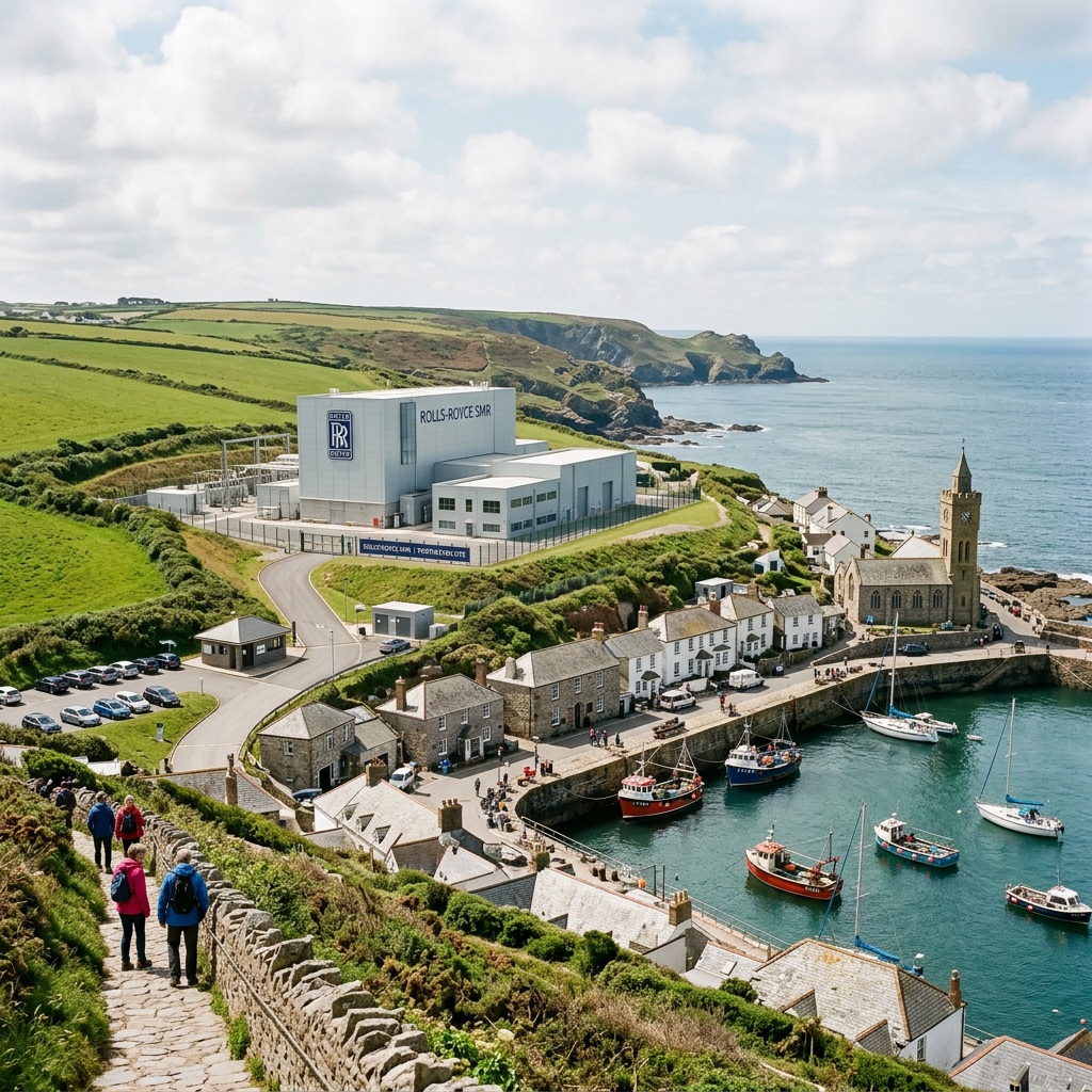 A small modular Reactor my the sea in Cornwall